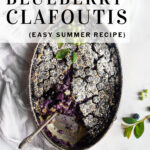pinterest pin blueberry clafoutis