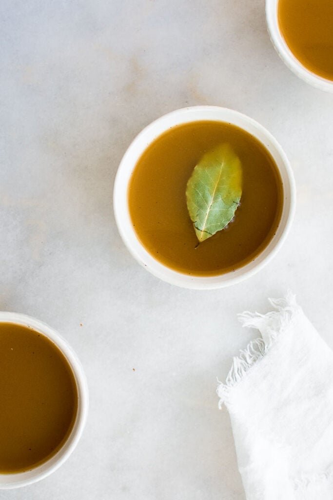 bone broth with sage