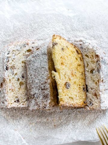 slices of pannetone