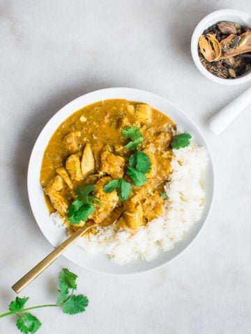 homemade chicken curry