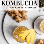 ginger kombucha pinterest pin