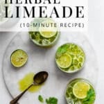 herbal limeade pinterest pin