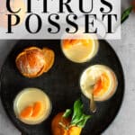 honey citrus posset pinterest pin