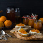 orange marmalade on toast