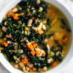 Kale and White Bean Soup in a bowl