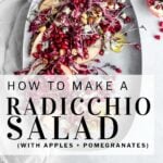 pinterest pin how to make a radicchio salad