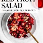 Red Fruit Salad Pinterest Pin