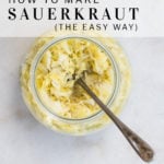 pinterest pin how to make sauerkraut