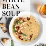 white bean soup pinterest pin