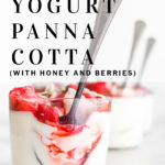 pinterest pin yogurt panna cotta
